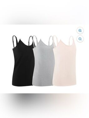 GUC Under Control Maternity Nursing Tank Tops Black, Gray & Pink 6 total size M
